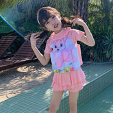 Pink Float Swimsuit for Kids - One-Piece Floating Swimwear for Girls!